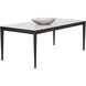 Queens 78.75 X 39.25 inch White / Smoke Grey Dining Table